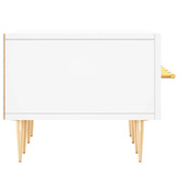 vidaXL Szafka pod TV, biała, 150x36x30 cm, materiał drewnopochodny