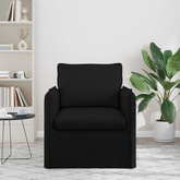 Sofa Czarny 75 x 82 x 85 cm tkanina