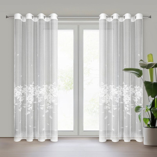 Firana Alexia biała 140x250