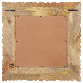 vidaXL Lustro w ramie z litego drewna mango, 50 x 50 cm