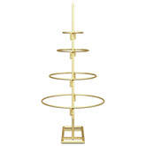 Metalowa choinka świąteczna złoty 60 cm Stal Malowana Proszkowo
