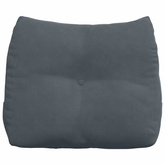 Poduszka na plecy Ciemnoszary 60 x 24 x 50 cm Aksamit