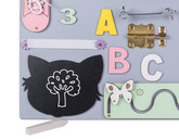 Tablica manipulacyjna drewniana szara 50 x 37,5 cm