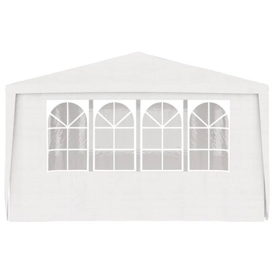 vidaXL Namiot imprezowy ze ściankami, 4x6 m, biały, 90 g/m²