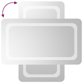 vidaXL Lustro łazienkowe z LED, 40x70 cm