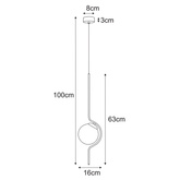 Lampa wisząca K-5335 z serii VELA