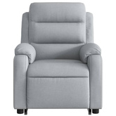 vidaXL Podnoszony fotel masujący, elektryczny, rozkładany, jasnoszary model standard