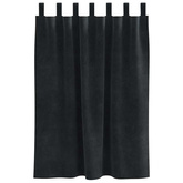 Zasłony zaciemniające 2 pcs Czarny 140 x 140 cm Aksamit
