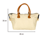 Torba damska wielofunkcyjna podróżna do wózka dla mamy zestaw beżowa