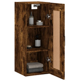 vidaXL Szafka wisząca, przydymiony dąb, 34,5x34x90 cm model standard
