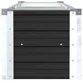 Podwyższona donica z galwanizowanej stali 320x40x45 cm antracyt