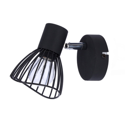 Lampa ścienna kinkiet 1X40W E14 czarny FLY 91-61881