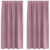 Zasłony zaciemniające 2 pcs Ciemny Róż 140 x 175 cm Aksamit