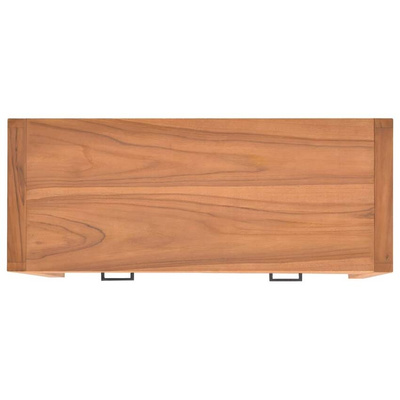 vidaXL Biurko z 2 szufladami, 100x40x75 cm, drewno tekowe