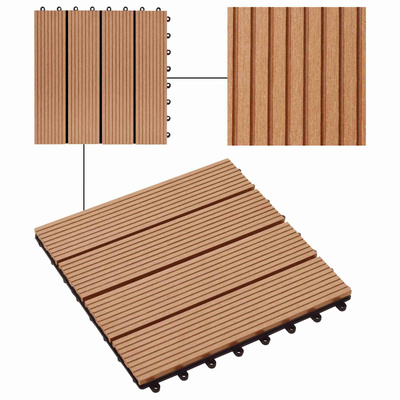 Płytka Tarasowa 11 pcs Drewno tekowe 30 x 30 cm
