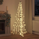 Choinka z 240 diodami LED Ciepła biel 180 cm rattan