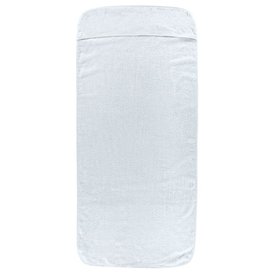 vidaXL Ręczniki plażowe, 2 szt., białe, 60x135 cm, tkanina, 400 g/m²