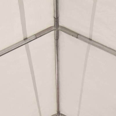 Namiot ogrodowy z PVC, 4x6 m, czerwono-biały