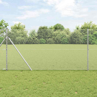 Ogrodzenie heksagonalne 1,4 x 10 m Stal galwanizowana srebrny