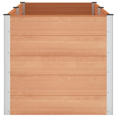 Podniesiona rabata ogrodowa brązowy 250 x 100 x 91 cm