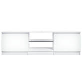 vidaXL Szafka pod TV z oświetleniem LED, biała, 120x30x35,5 cm
