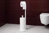 Biały stojak na papier toaletowy KS-57 PAPER STAND z serii KAJA HOME