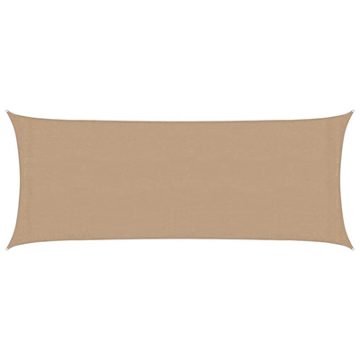Żagiel przeciwsłoneczny, 160 g/m?, kolor taupe, 2x5 m, HDPE