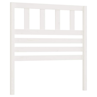 Wezgłowie łóżka, białe, 81x4x100 cm, lite drewno sosnowe
