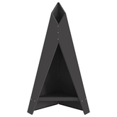 Kominek Czarny 58 x 40 x 100 cm Stal