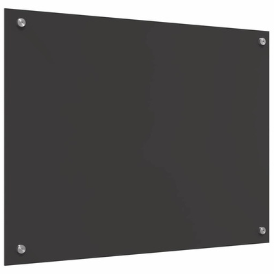 Panel kuchenny Ciemnoszary 80 x 60 cm szkło hartowane