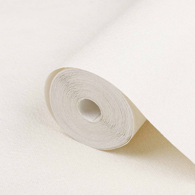 Tapeta 3D Solid kremowobiały 10 x 0,53 m Tkanina nienałożona