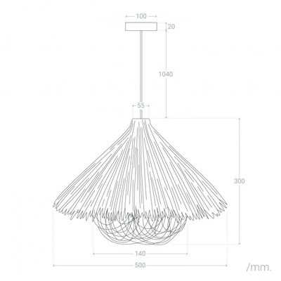Lampa Wisząca Boho z Rattanu ?45cm Abruzzo Gatto E27