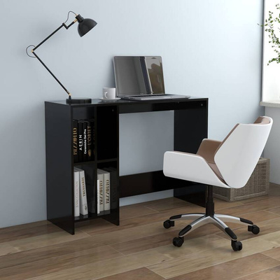 vidaXL Biurko pod laptopa, czarne, 102,5x35x75 cm