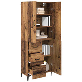Highboard Stare drewno 69,5 x 34 x 180 cm Drewno inżynieryjne