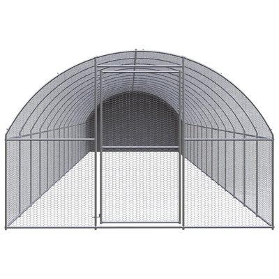 Klatka zewnętrzna dla kurcząt, 3x16x2 m, stal galwanizowana