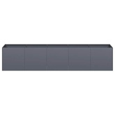 Doniczka Antracyt 200x40x40 cm Stal walcowana na zimno