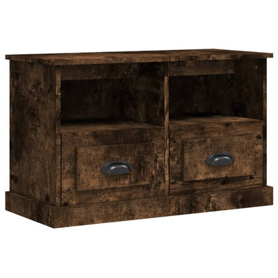 vidaXL Szafka pod TV, przydymiony dąb, 80x35x50 cm