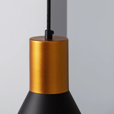 Lampa Wisząca złoto-czarna Abruzzo Salvatore E27