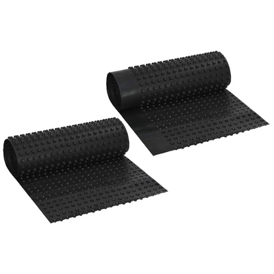 Arkusz drenażowy z wypustkami 2 pcs Czarny 0,5 x 20 m HDPE