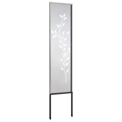 Ekran zapewniający prywatność w ogrodzie Srebrny 32 x 140 cm