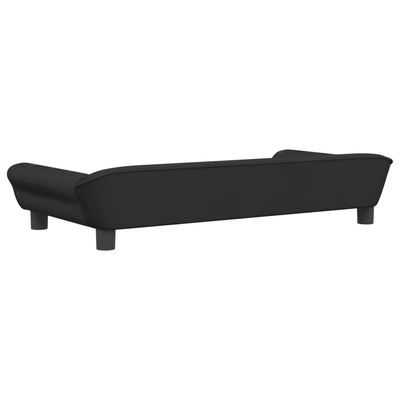 vidaXL Legowisko dla psa, czarne, 100x50x21 cm, aksamitne