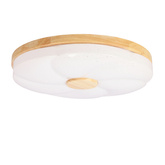 Fiorino Lampa Sufitowa Plafon Drewniany 24W Led 39Cm Biały+Drewniany 4000K