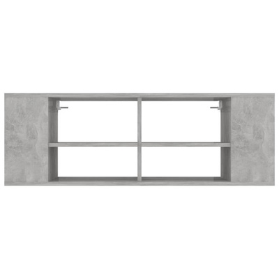 vidaXL Wisząca szafka pod TV, szarość betonu, 102x35x35 cm