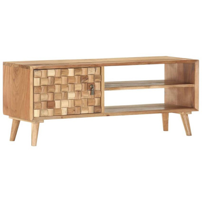 vidaXL Szafka pod TV, 100 x 35 x 40 cm, lite drewno akacjowe