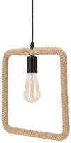 Quadro lampa wisząca czarny+beżowy 1x40W E27
