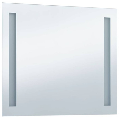 vidaXL Ścienne lustro łazienkowe z LED, 80 x 60 cm