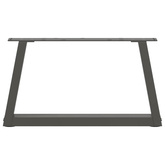 Nogi do stolika kawowego w kształcie litery V 2 szt. Antracyt 70x(30-31,3) cm Stal