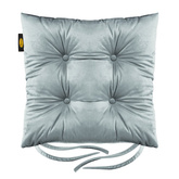 Siedzisko Velv srebrne 40x40