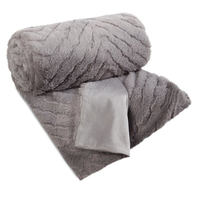 Koc Kate srebrny 150x200