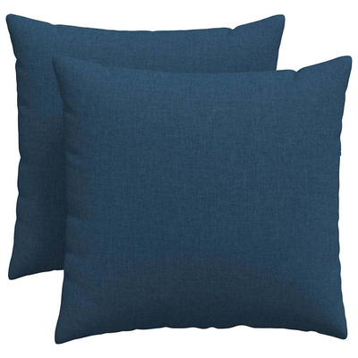 Poduszki na sofę 2 pcs Niebieski 50 x 50 cm tkanina